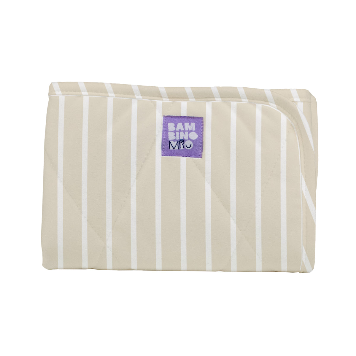 On-The-Move Baby Changing Mat in Neutral Stripe - Bambino Mio (EU)