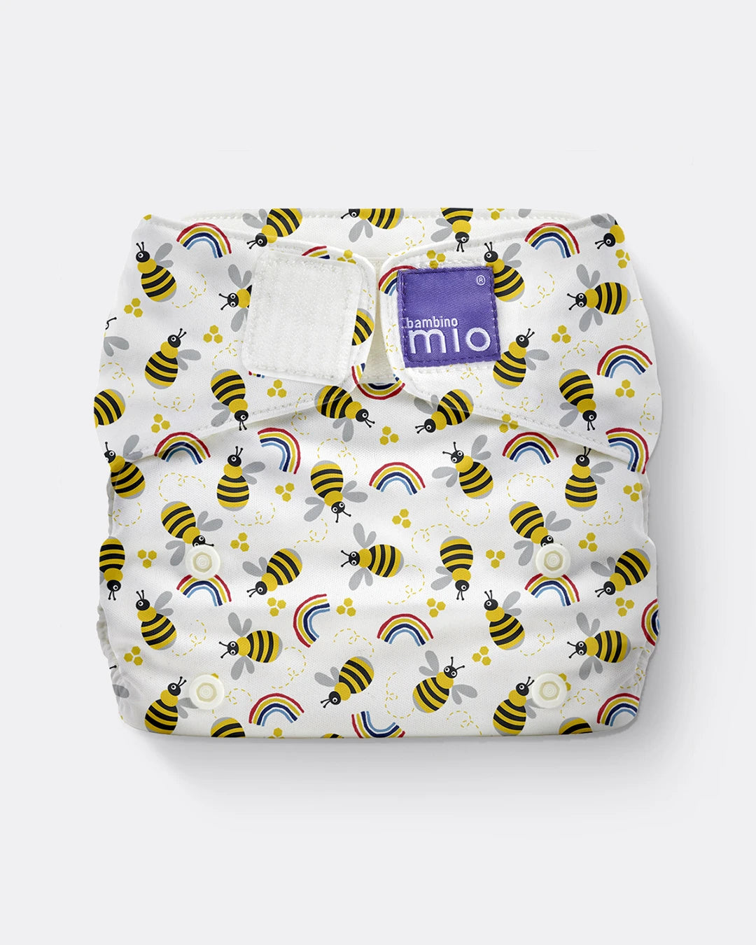 The Miosolo Classic Reusable Diaper in Honeybee Hive - Bambino Mio (EU)