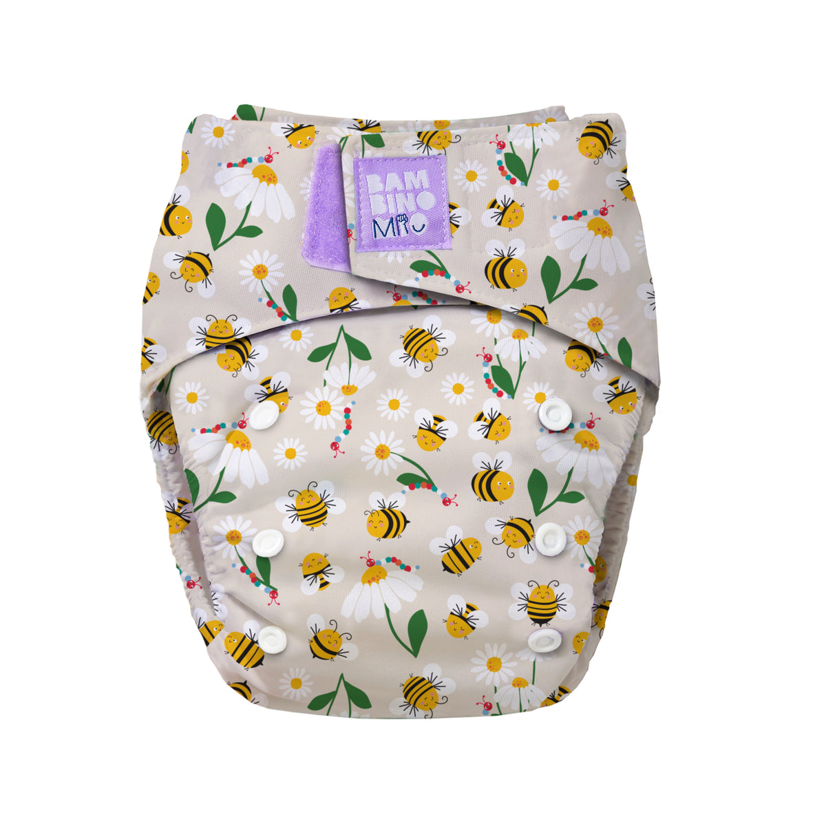 Revolutionary Reusable Diaper in Busy Bees - Bambino Mio (EU)
