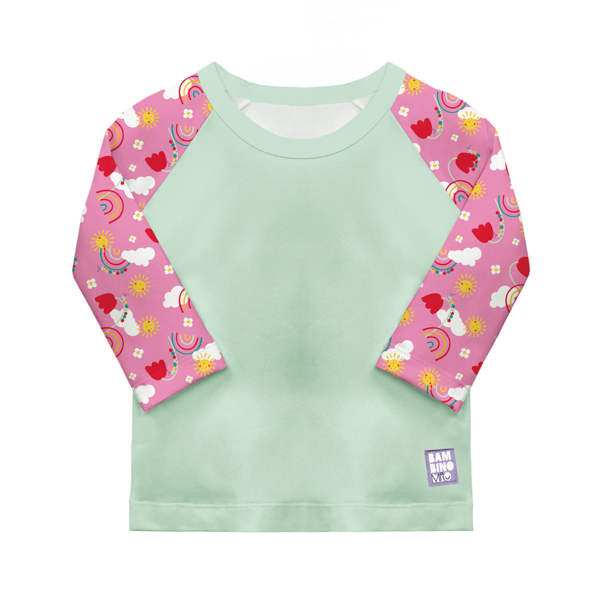 UPF 40+ Soft and Gentle Protective Beach Rash Vest in Happy Days - Bambino Mio (EU)