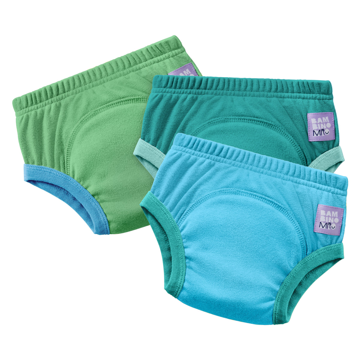 Reusable Potty Training Pants 3 Pack in Blue - New and Improved! - Bambino Mio (EU)