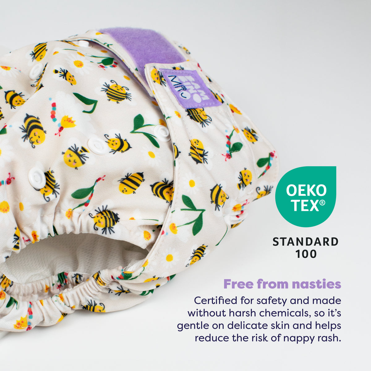 The Essentials Reusable Diaper Bundle in Garden Party - Bambino Mio (EU)