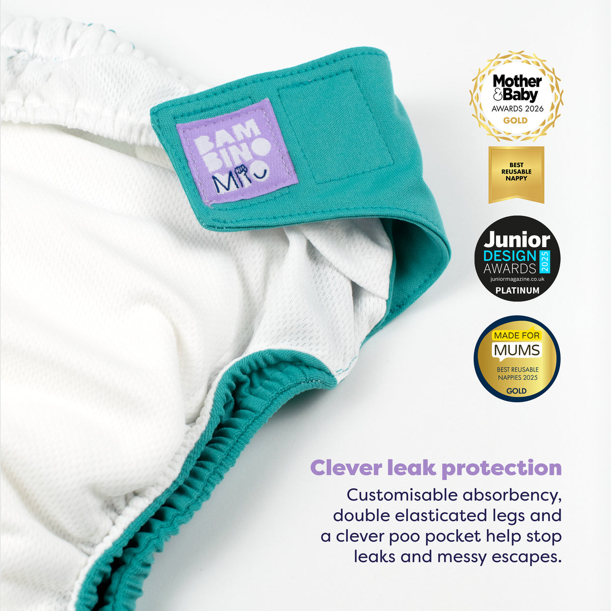 The Essentials Reusable Diaper Bundle in Paintbox Pastels - Bambino Mio (EU)