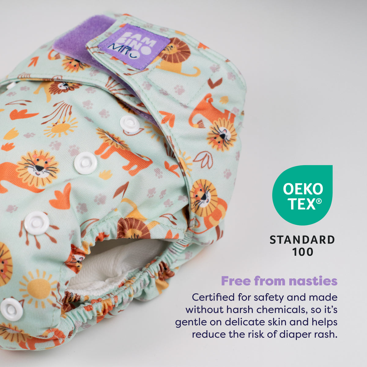 Revolutionary Reusable Diaper in Cool Cats - Bambino Mio (EU)