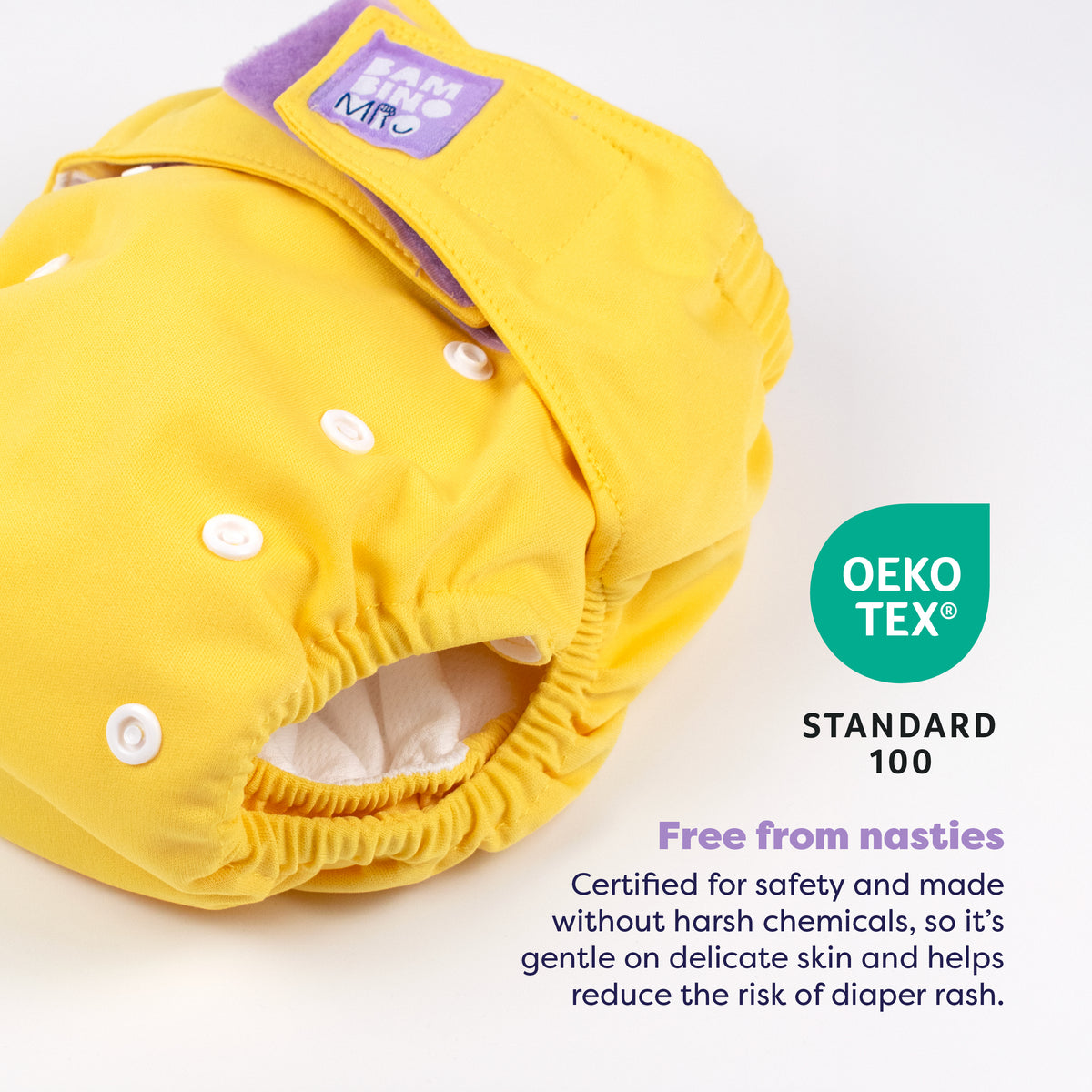 Revolutionary Reusable Diaper in Yellow - Bambino Mio (EU)