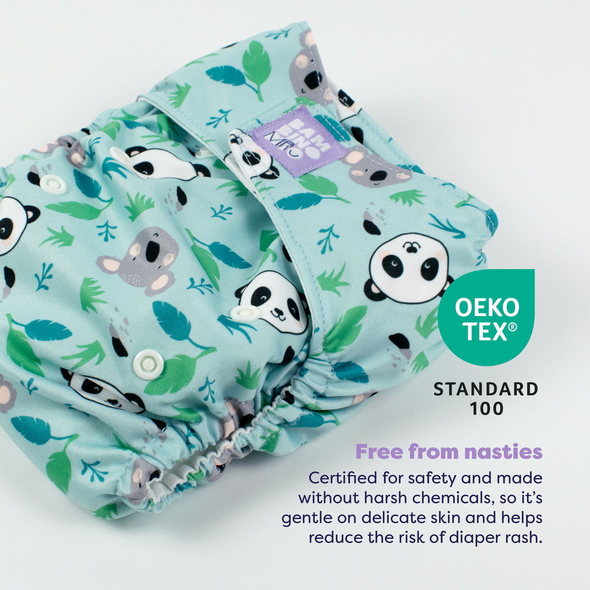 Miosolo All-In-One Reusable Diaper in Little Paws - Bambino Mio (EU)