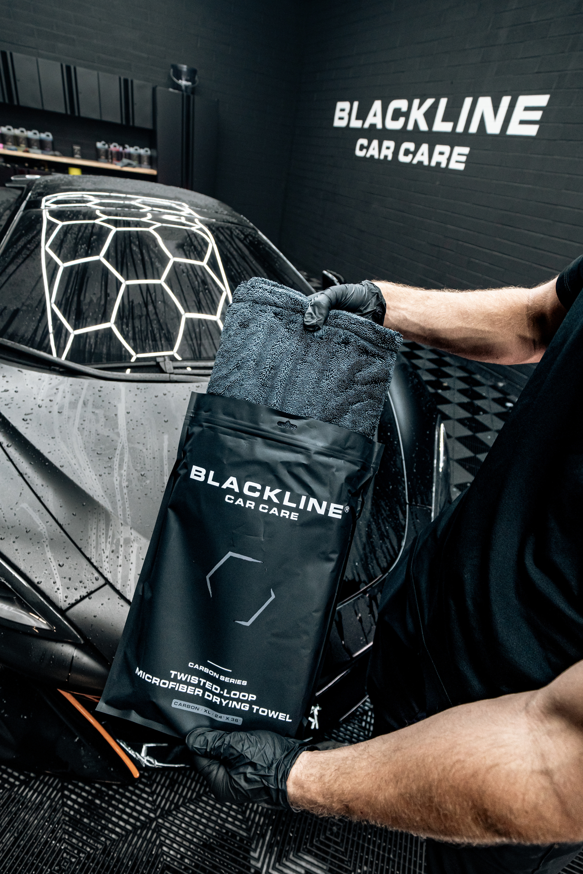 Blackline Wash Kit contents arranged for product photography.