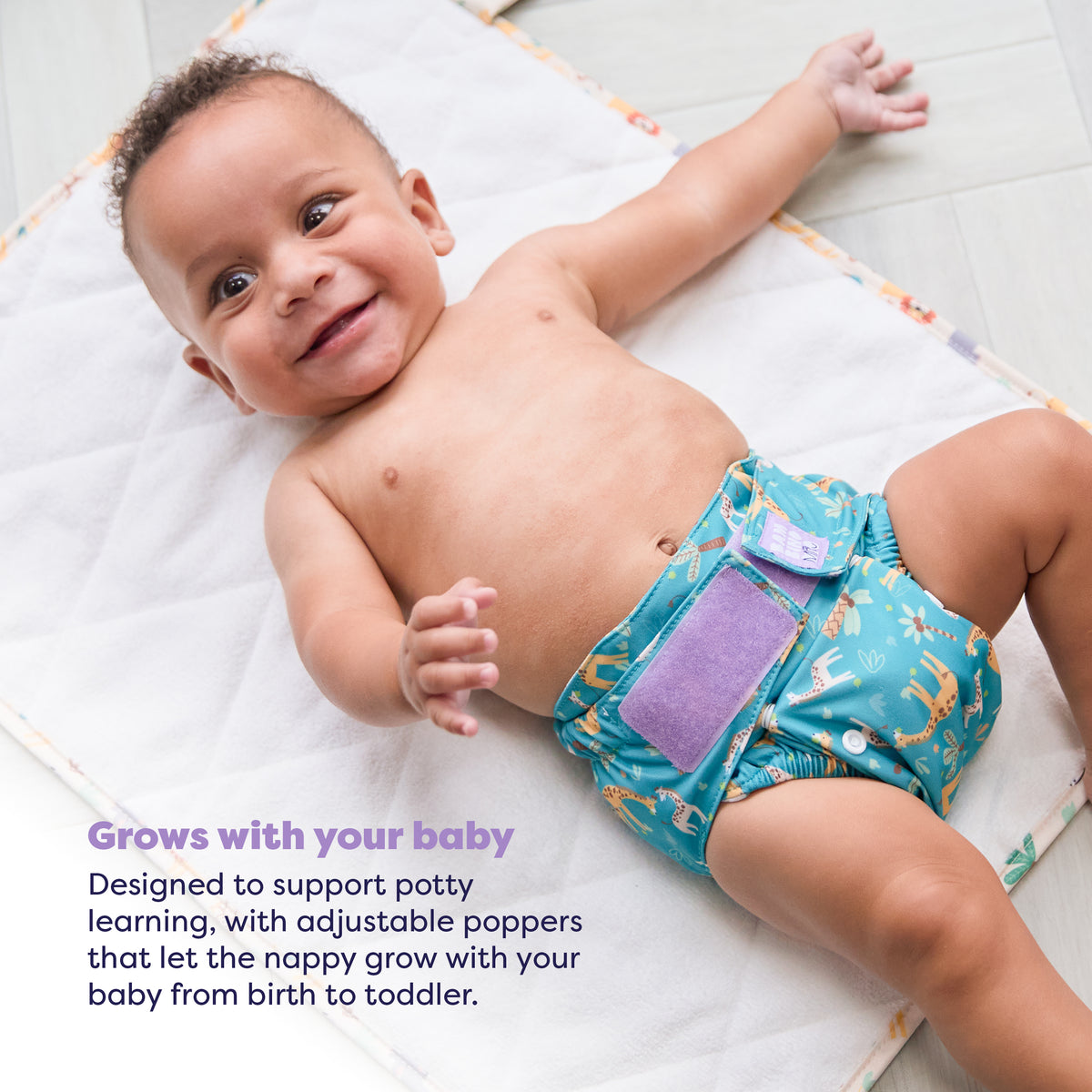 The Essentials Reusable Diaper Bundle in Wild Life - Bambino Mio (EU)