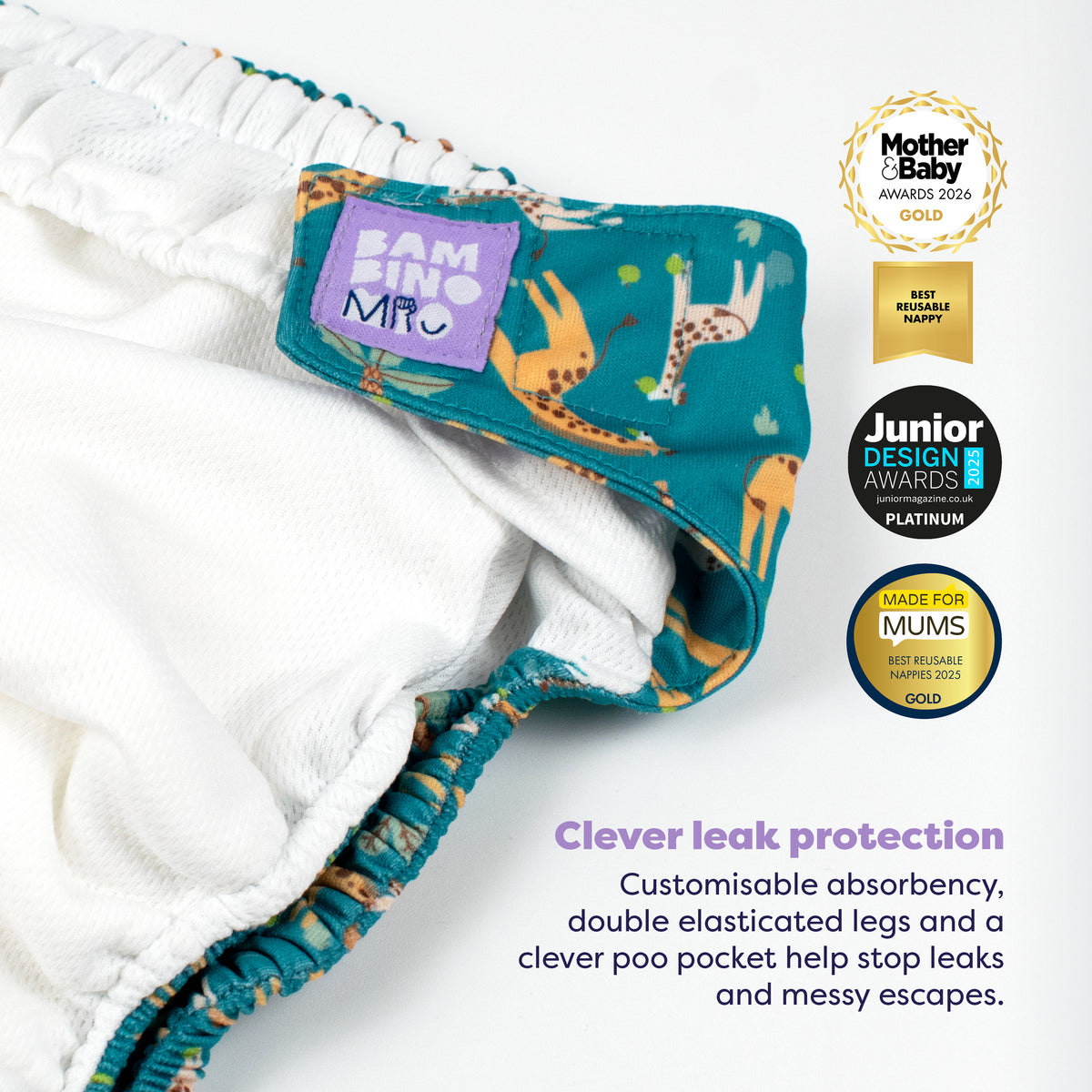 Revolutionary Reusable Diaper in Tall Tales - Bambino Mio (EU)