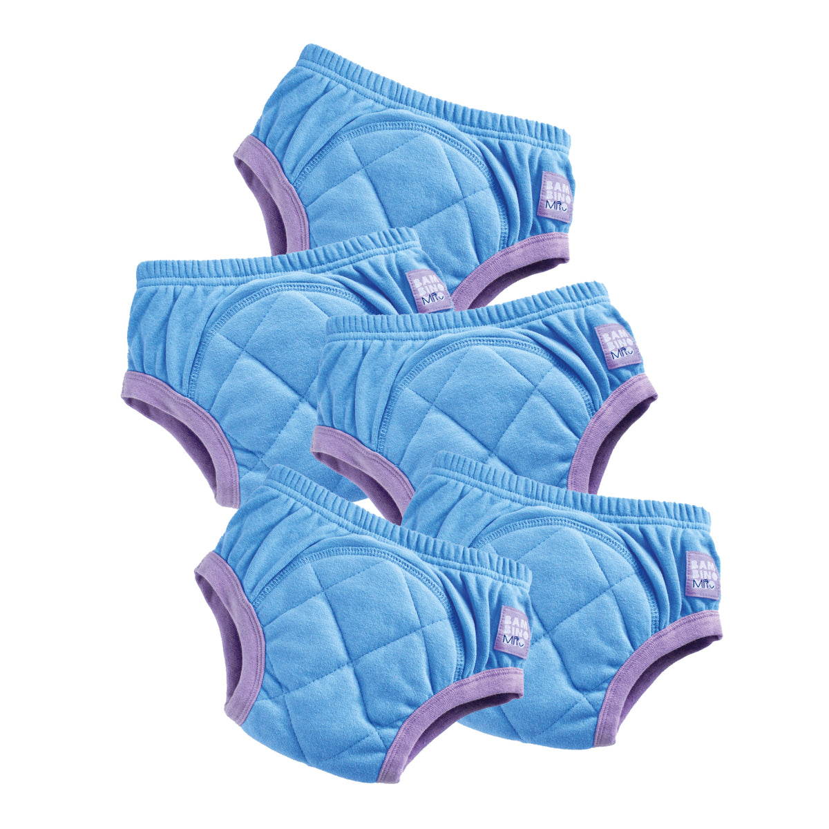 5 Pack Reusable Potty Training Pants in Sky - Bambino Mio (EU)