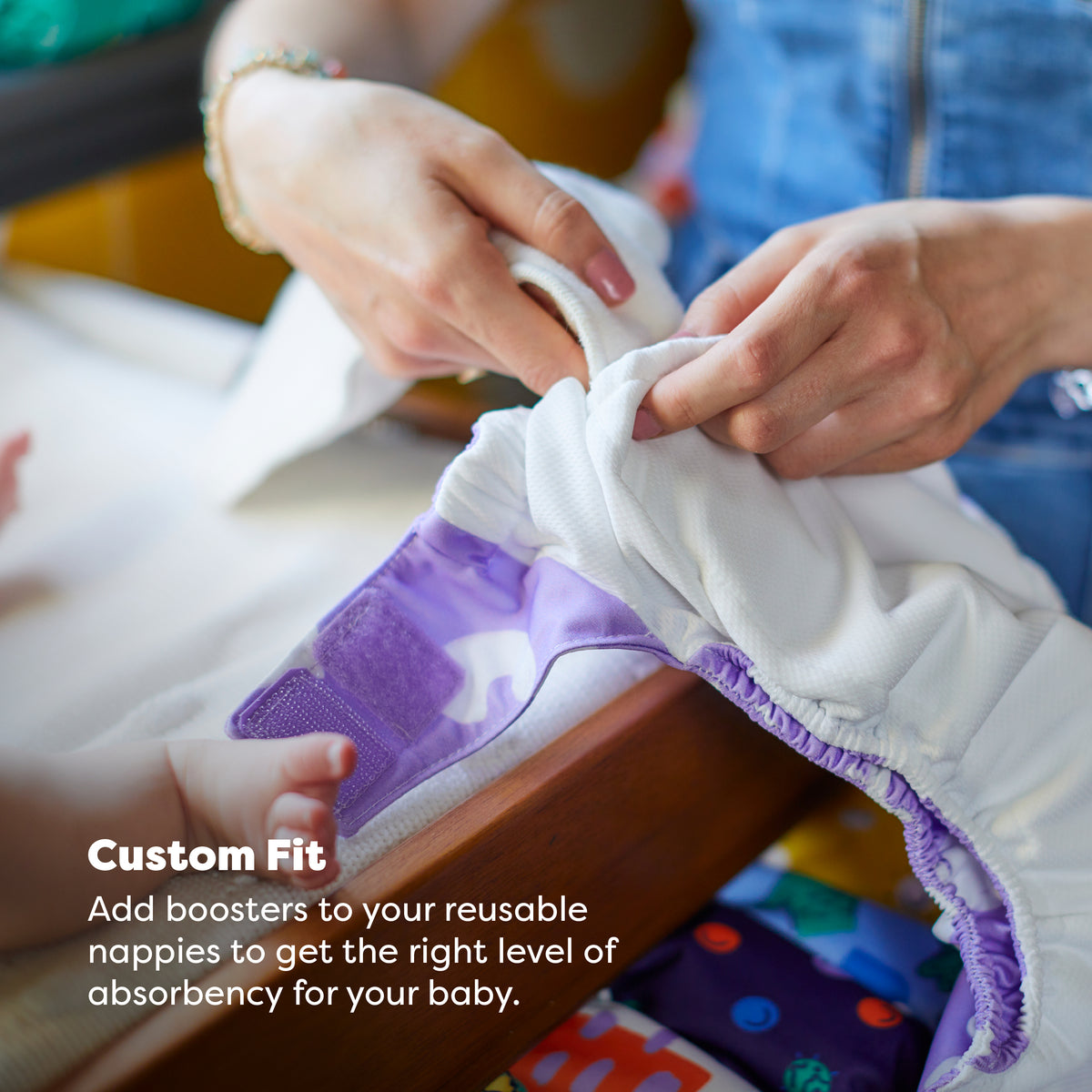 The Nighttime Reusable Diaper Bundle in Garden Party - Bambino Mio (EU)