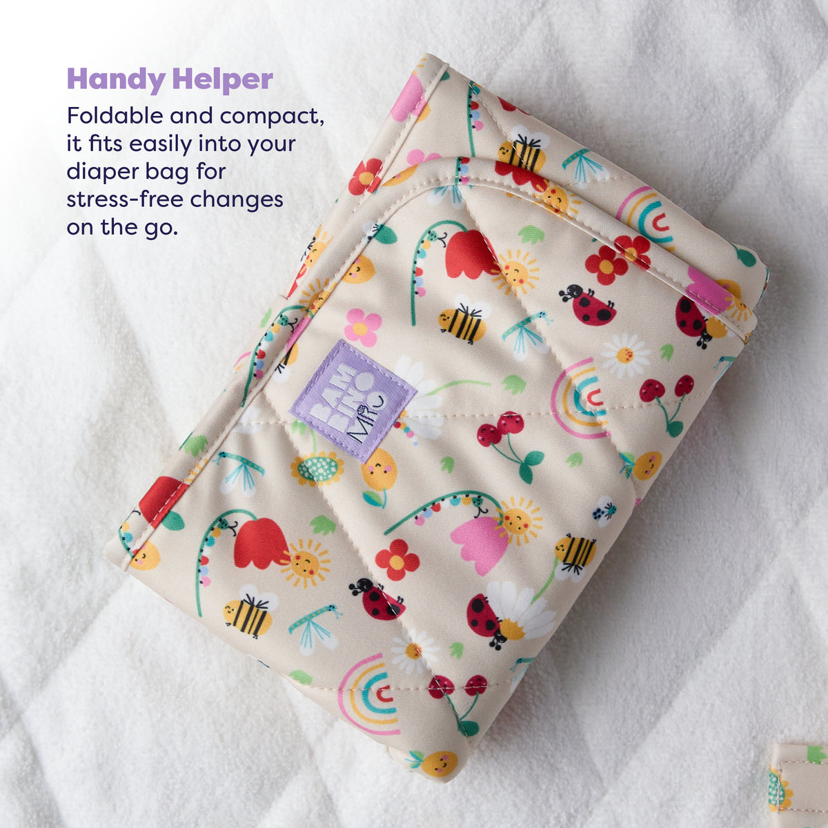 On-The-Move Baby Changing Mat in Sunshine Friends - Bambino Mio (EU)