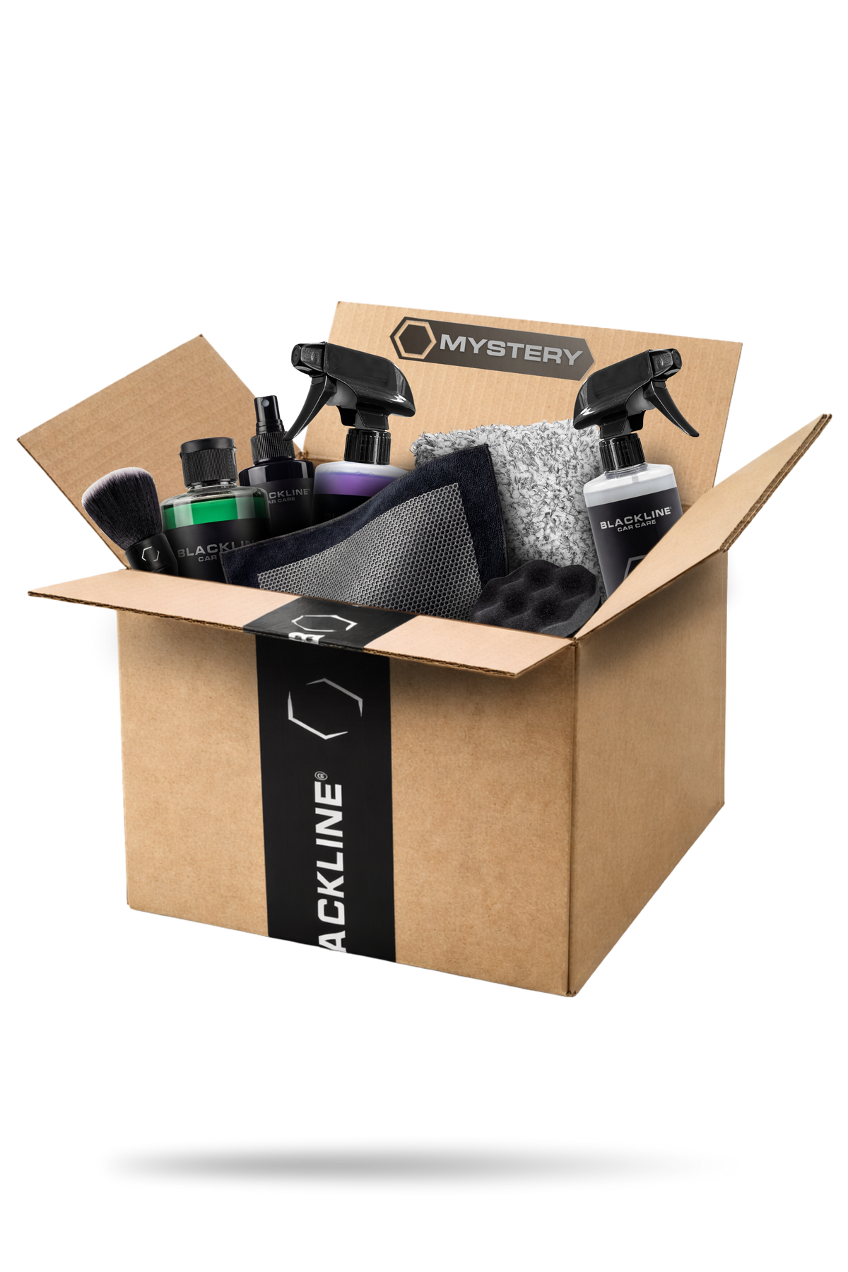 Blackline Box gift packaging photographed in studio lighting.