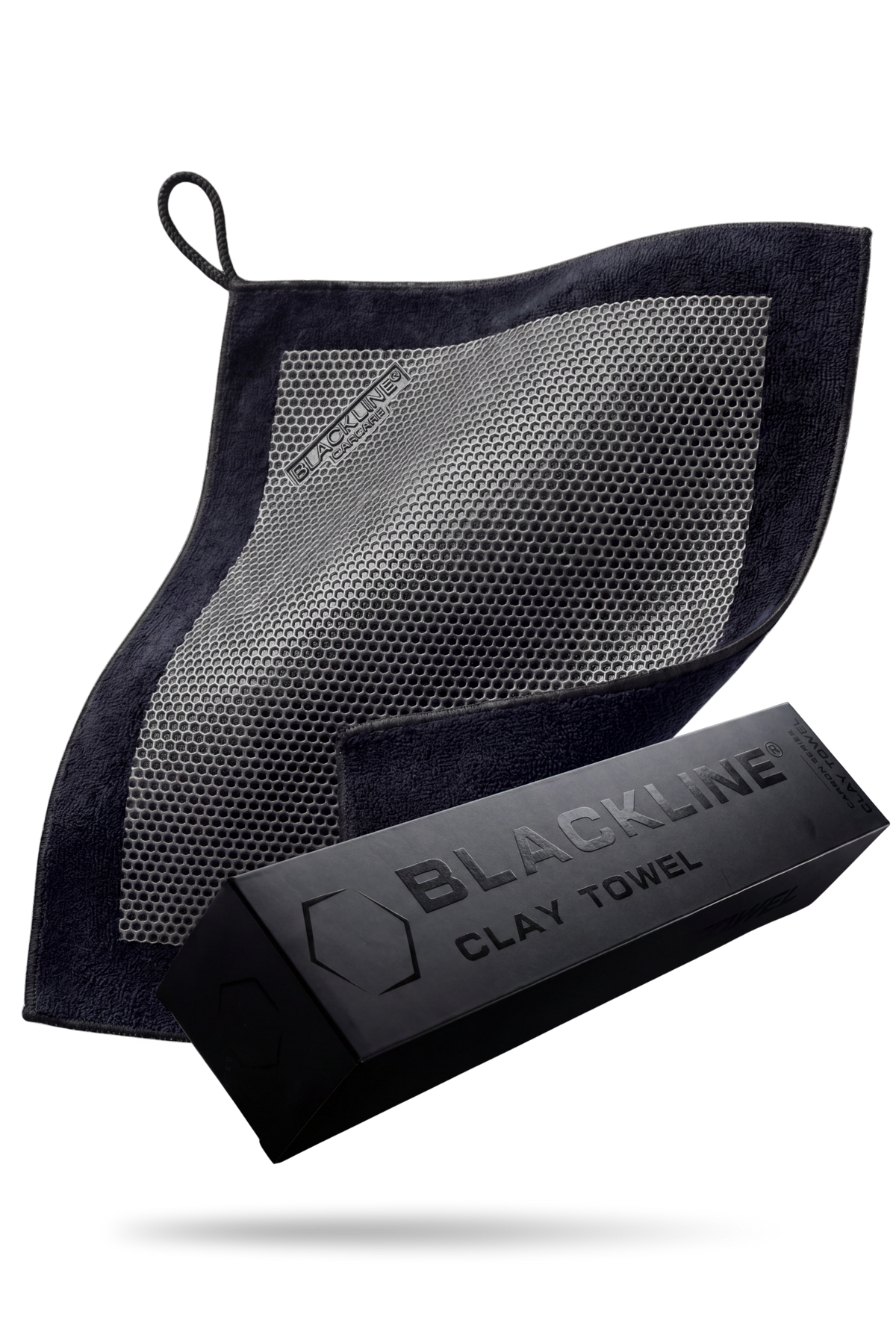 Blackline Synthetic Clay Towel, dual-sided microfiber clay-bar replacement towel.