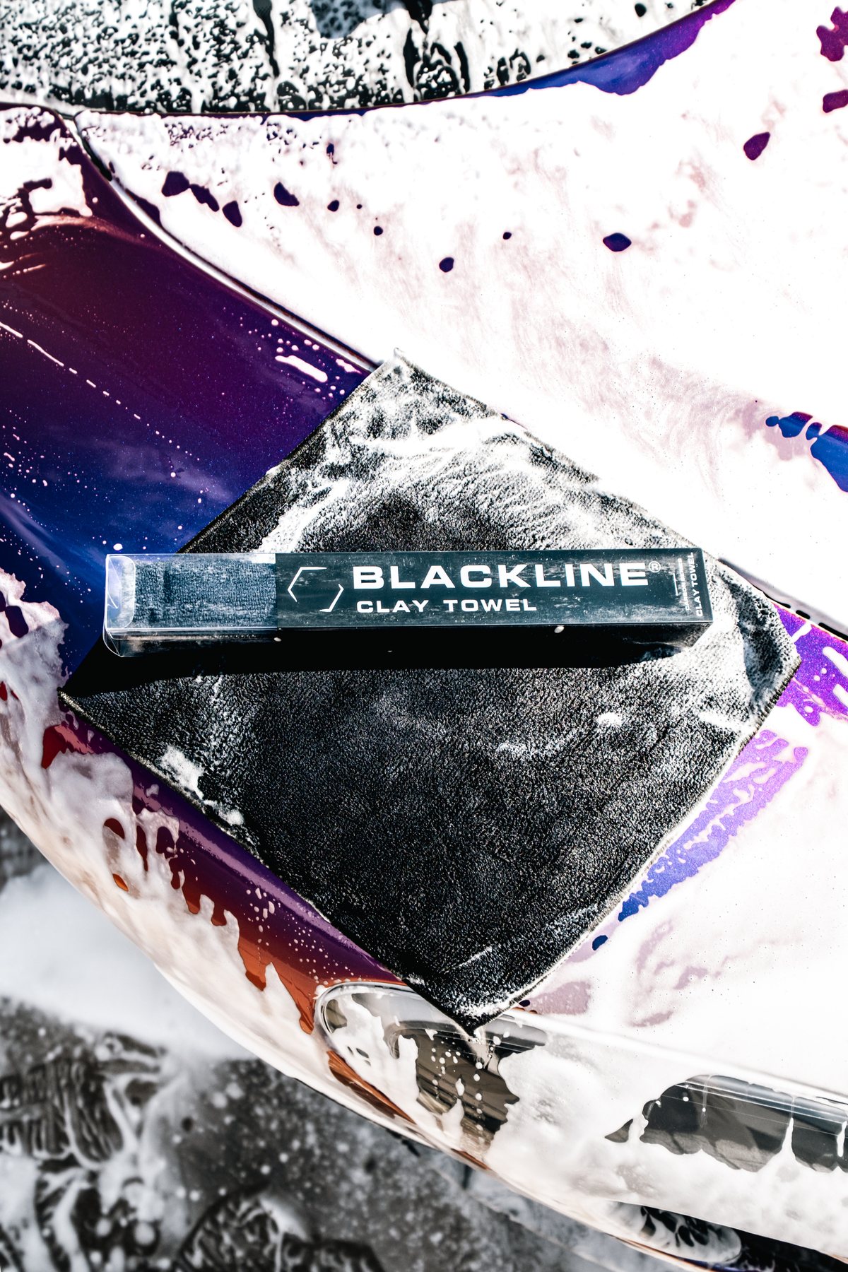 Blackline Synthetic Clay Towel in packaging.