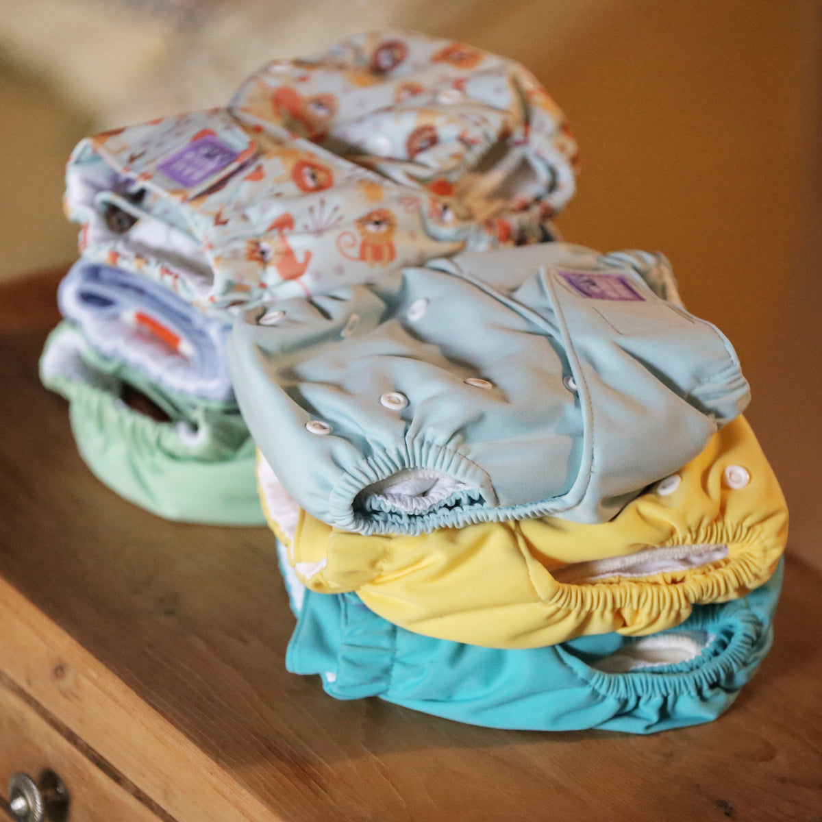 The Essentials Reusable Diaper Bundle in Garden Party + Pastels