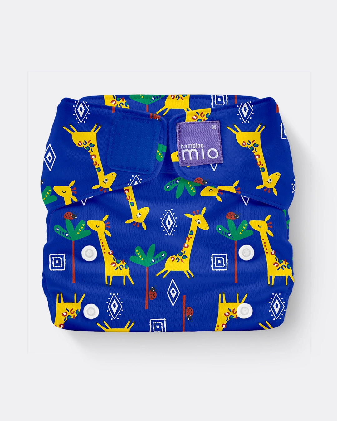 The Miosolo Classic Reusable Diaper in Giraffe Jamboree - Bambino Mio (EU)