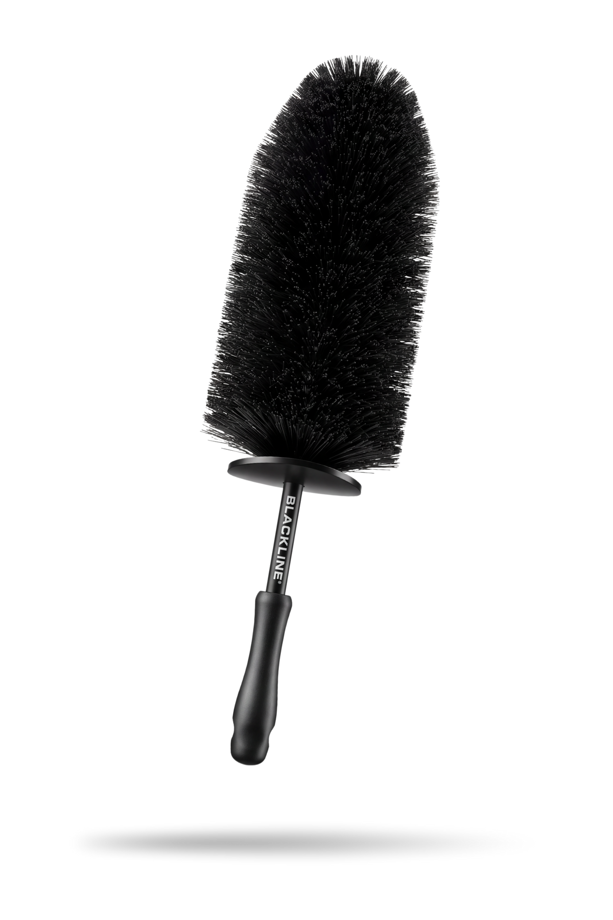 Blackline Wheel Barrel Brush, long-handle brush for cleaning deep barrel wheel wells.