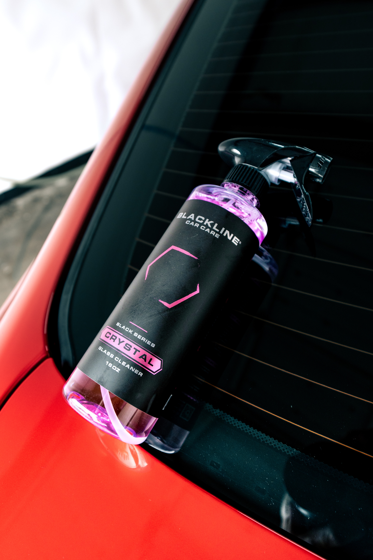 Waterless Wash Kit being used during a touch-up car wash.