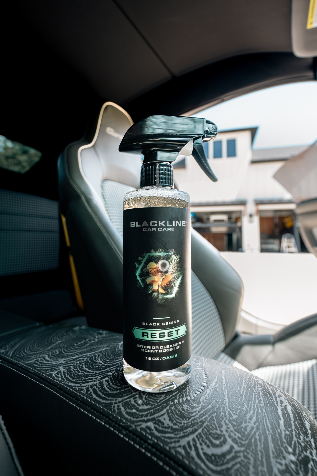 Ultimate Reset Kit being used in a vehicle interior detail.