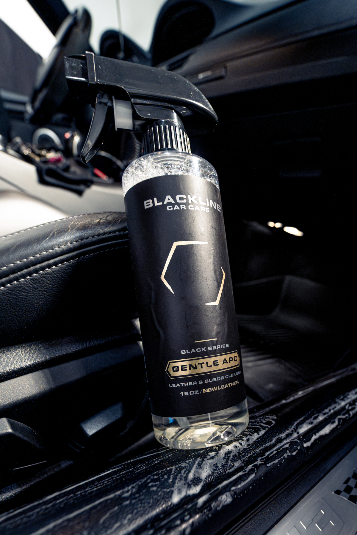 Blackline Blackout Kit being used on a vehicle's exterior trim.