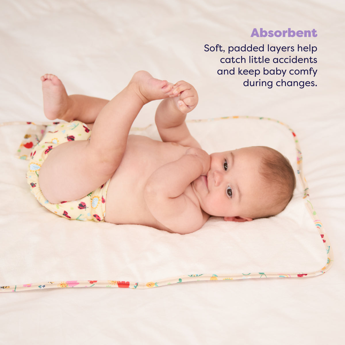 On-The-Move Baby Changing Mat in Sunshine Friends - Bambino Mio (EU)