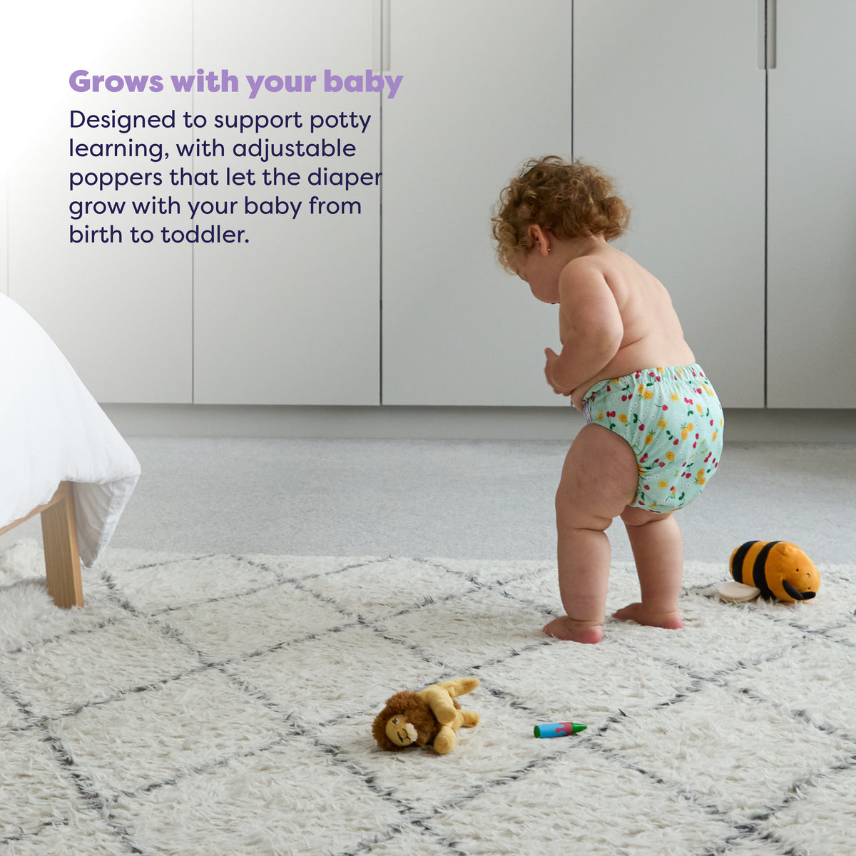 Revolutionary Reusable Diaper in Juicy Fruit - Bambino Mio (EU)