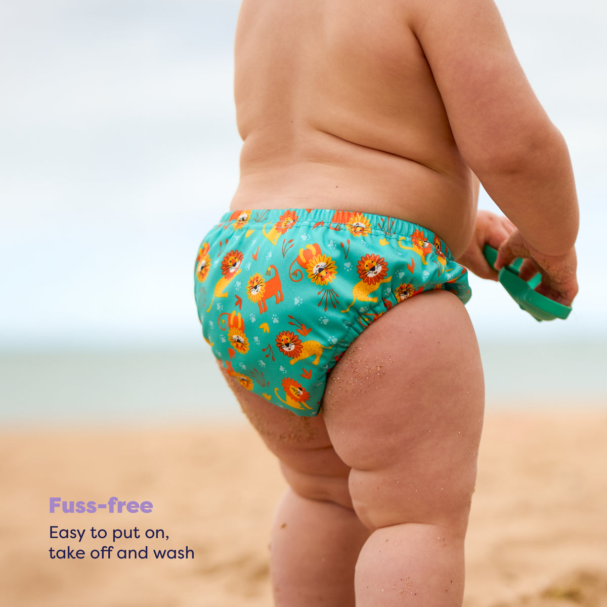 Reusable Swim Diaper in Cool Cats
