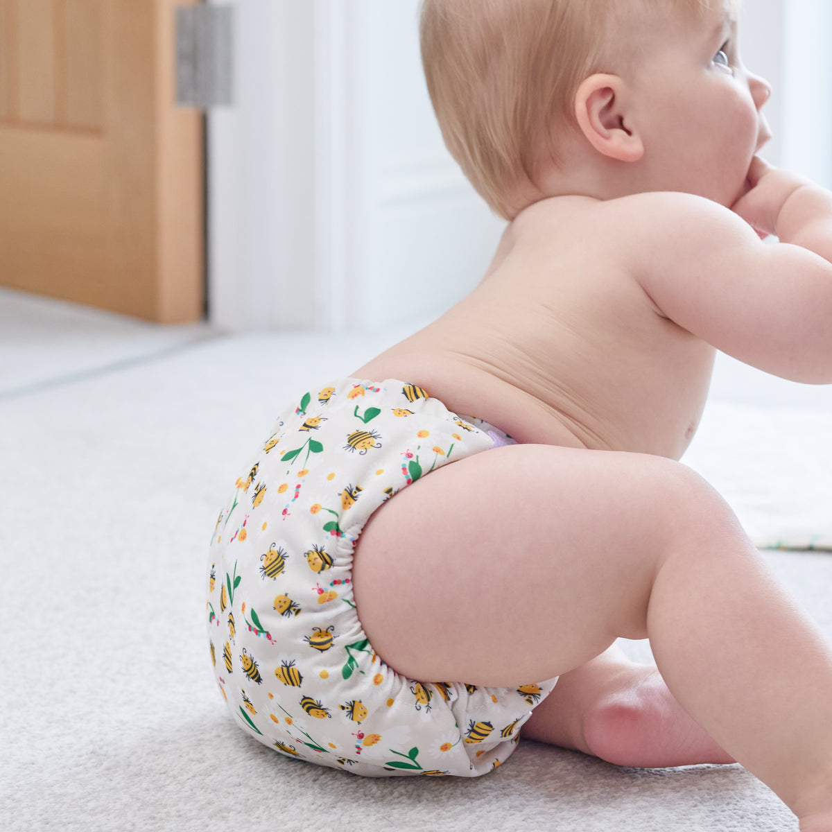 Revolutionary Reusable Diaper in Busy Bees - Bambino Mio (EU)