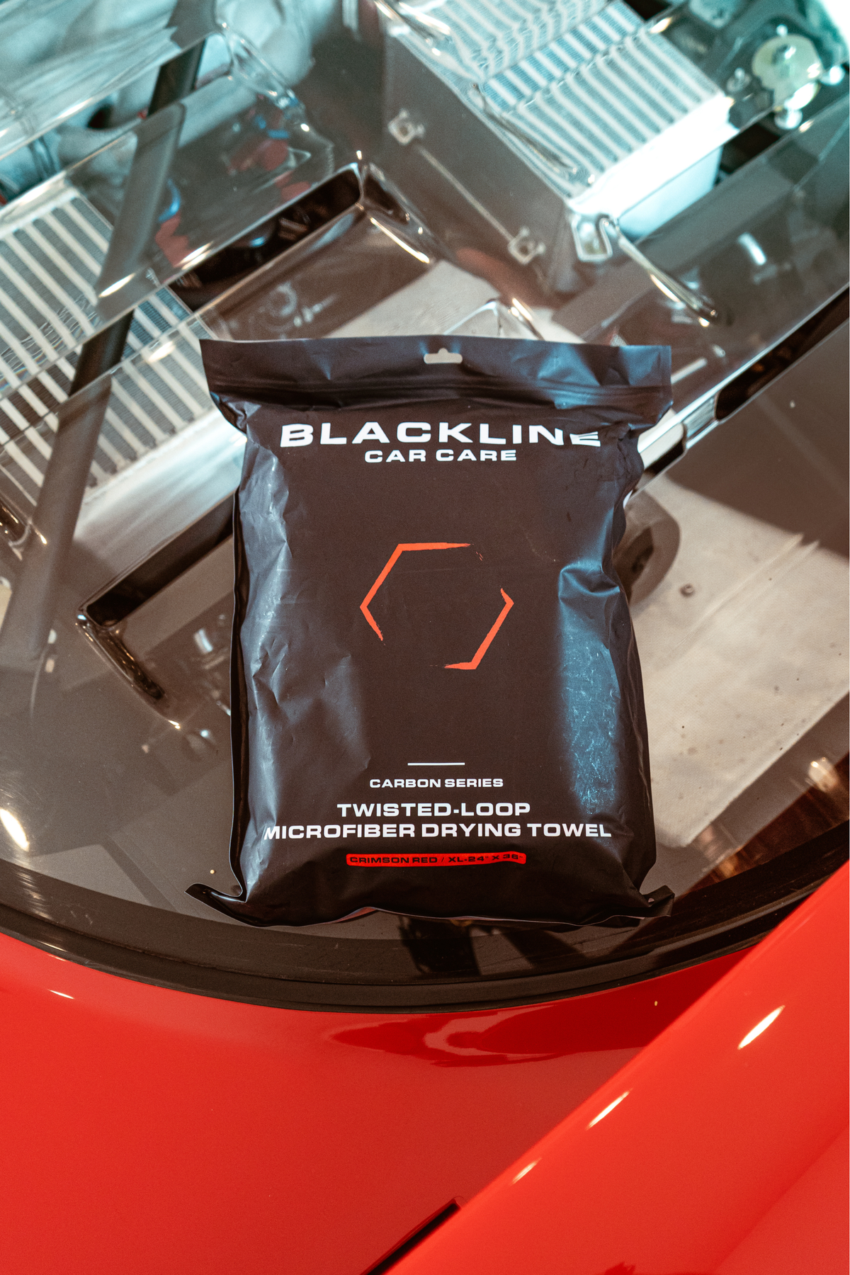 Drying towel storage bag included with the Care Bundle.