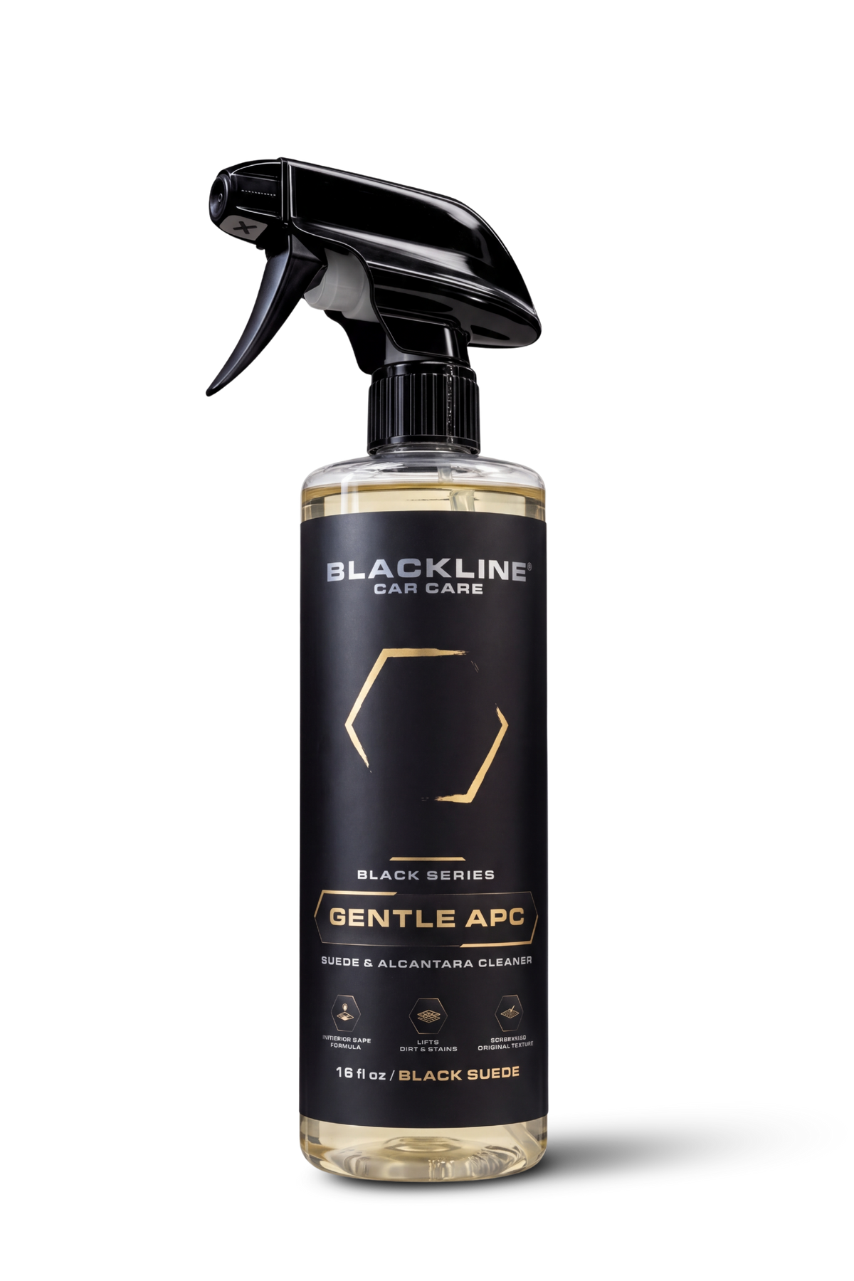 Blackline Gentle APC all-purpose cleaner single bottle in Black Series packaging.