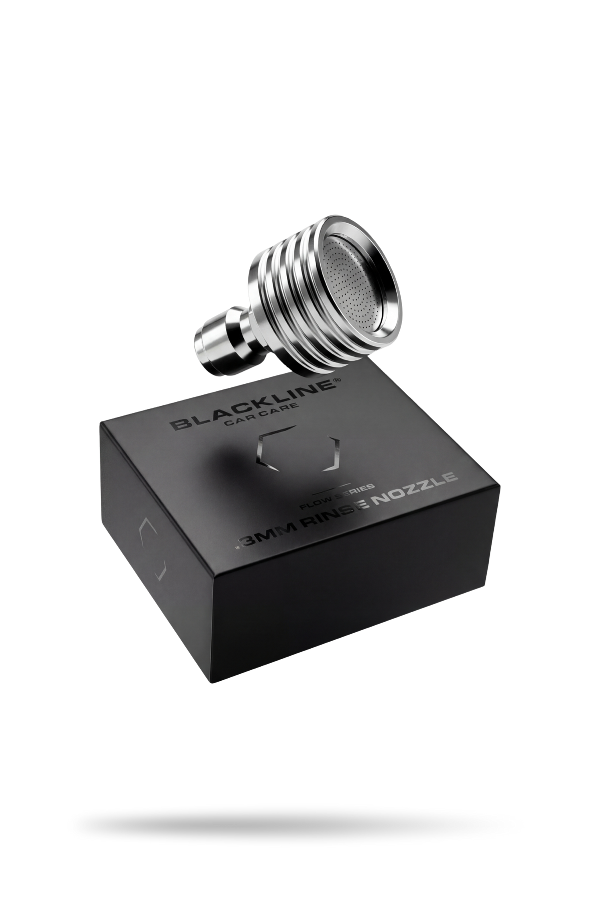 Blackline Flow Series pressure-washer nozzle set, multiple spray-angle tips.